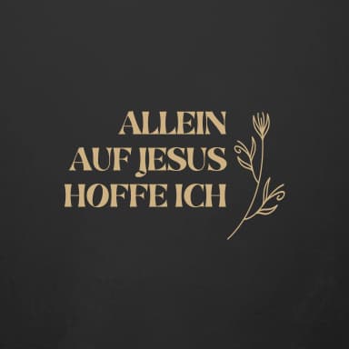 Cover for Allein auf Jesus hoffe Ich